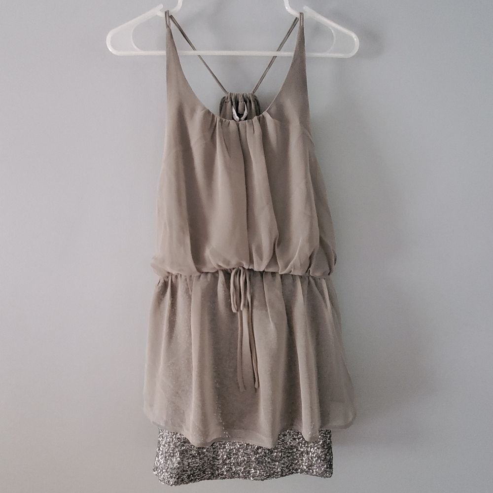 Susana Monaco Sleeveless Sequin Tank Mini Dress NWT
